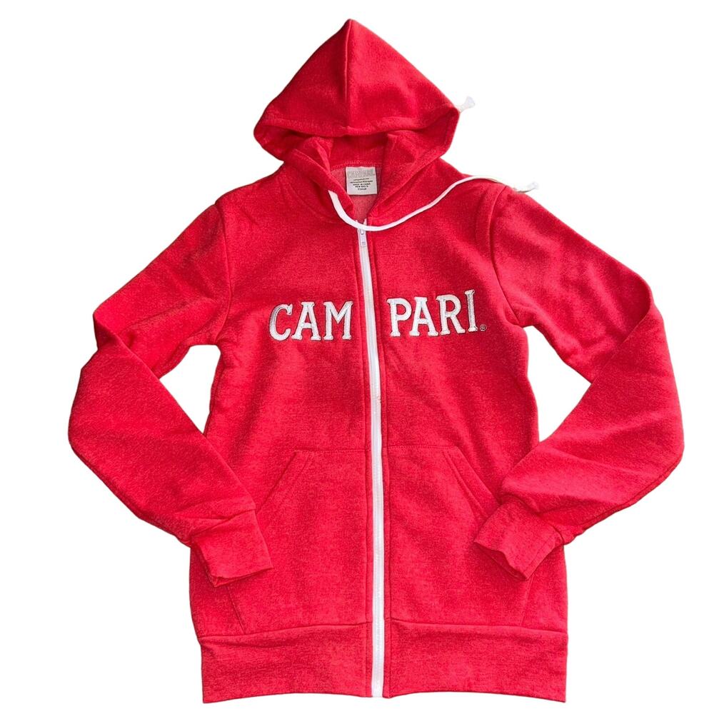 New! Campari XS full zip red hoodie sweatshirt
